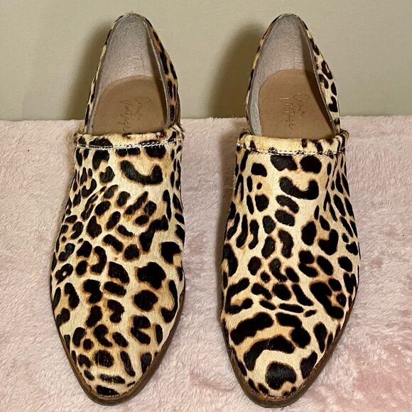 Crown Vintage Morrison Leopard Print Calf Hair Booties sz 9 - Picture 2 of 7